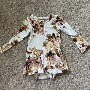 Posh Peanut Twirl Skirted Bodysuit